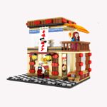 Japanese Ramen Restaurant Street View Modular City Building Blocks Set