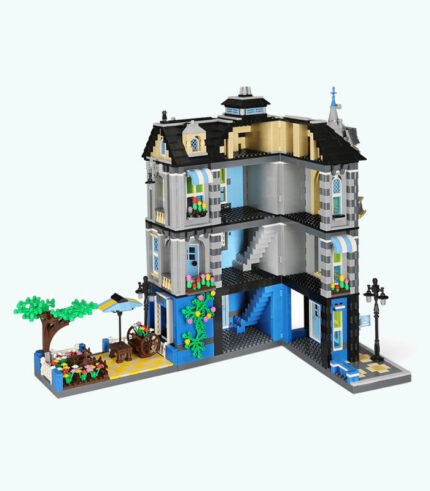 Garden Coffee Shop Modular City Building Blocks Set