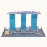 Singapore Marina Bay Sands Hotel building block model brick toy