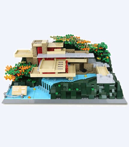 MOC Architecture Fallingwater Villa Building Blocks Toy Set