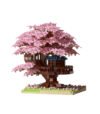 Pink cherry tree house building blocks toys