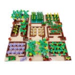 MOC vegetable garden pumpkin grape small grain farm orchard building blocks assembly scene flower garden micro landscape 1set