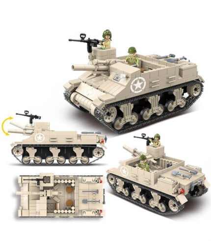 US M7 Priest self-propelled artillery bricks toy