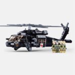 US UH-60 Medical Black Hawk Helicopter Building Block Set | ToysArk