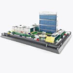 MOC Architecture NY United Nations HQ Bricks Kids Toys