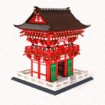 Cheap MOC Architecture Japanese City Temple Bricks Toys-2049 Pieces
