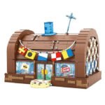 Area x spongebob building blocks,SpongeBob SquarePants Krusty Krab Restaurant Bricks Toys