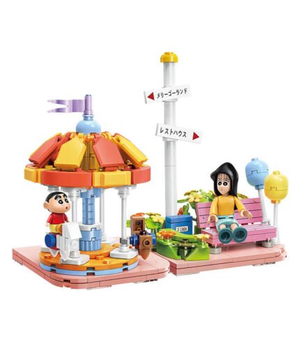 Crayon Shin-chan Happy Amusement Park bricks toy （My Date with Miss Nanako）