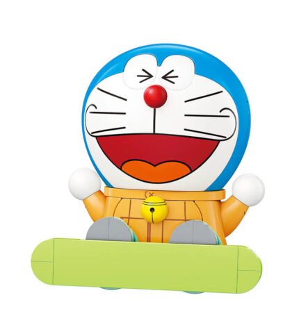 Doraemon Skiing Model Bricks