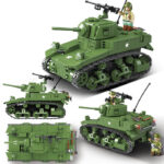 Stuart light tank M3A1 bricks toy | ToysArk
