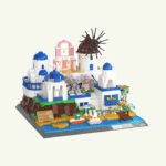 MOC Architecture Santorini Island Modern Villa Bricks Toys