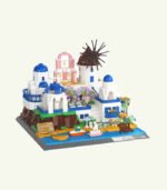 Santorini Island Modern Villa Bricks Toys