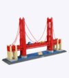 USA Golden Bridge Bricks Toy