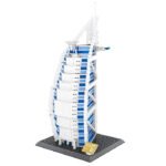 MOC Architecture Burj Al Arab Hotel Bricks Toys Kids - 1307 pcs