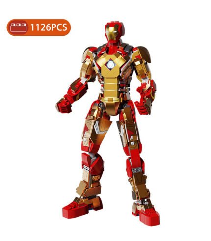 Iron Man MK42 w/ Light Bricks Toy Model