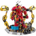 Hulkbuster armor bricks toy model, Iron Man armor disassembly and assembly building blocks