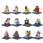 One Piece mini pirate ship building block toys, One Piece building block model-12 types