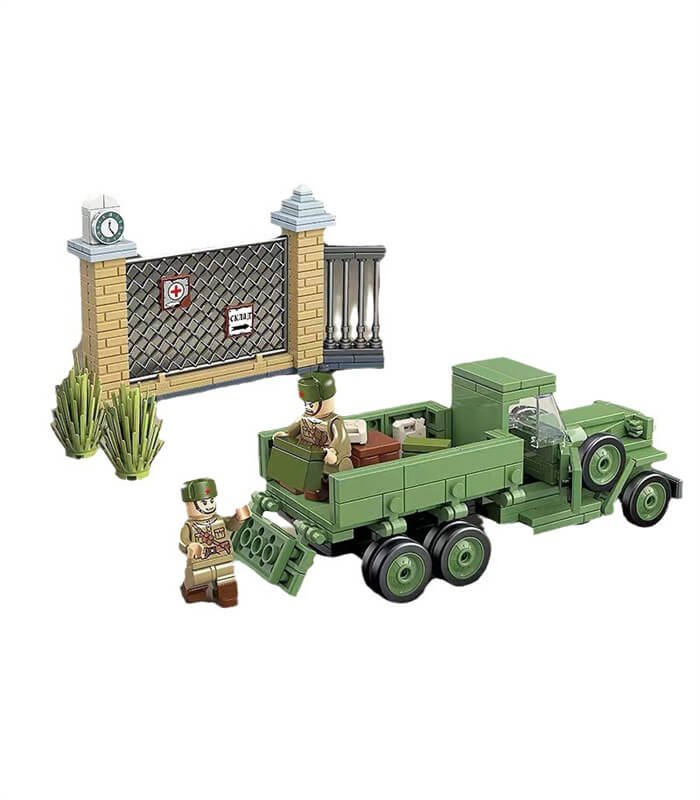 398PCS Military WW2 Scene Building Block Set