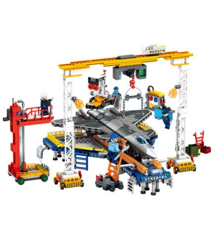 J20 pulsating production line building block set With light Sembo 202256