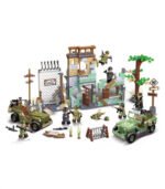 WW2 US Army Urban Assault Building Blocks Toy Set QUANGUAN 100095 Heroes AND Generals 4 IN 1