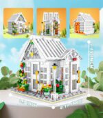 stem city street building blocks,Sunshine Flower Store LED Bricks Toy , 1593pcs,STEM City Street Puzzle Toys