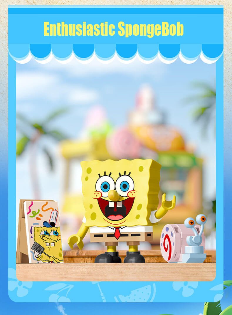 Sembo SpongeBob series bricks SpongeBob Burger Truck