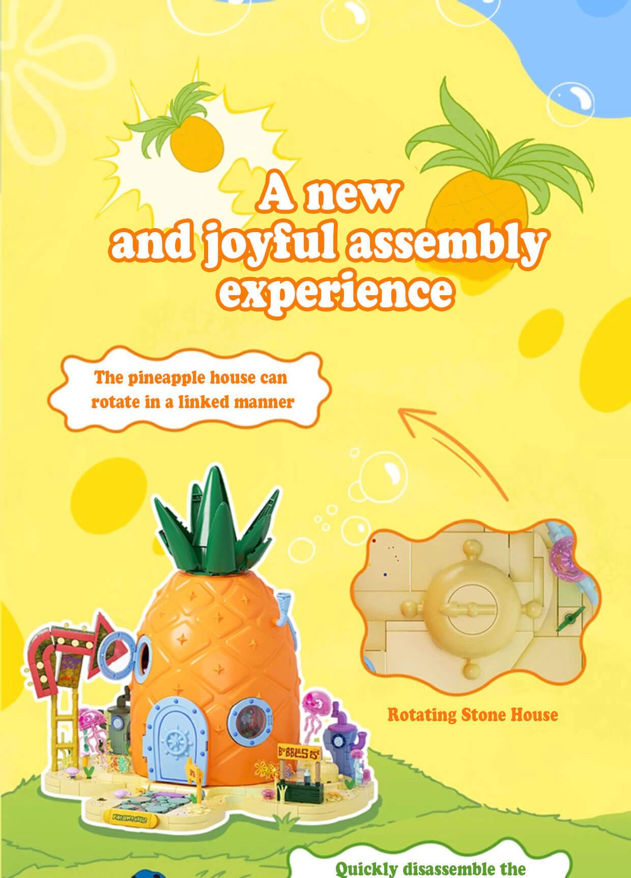 AREA-X AB0032 SpongeBob SquarePants Pineapple House Flagship Edition w/ Lights 