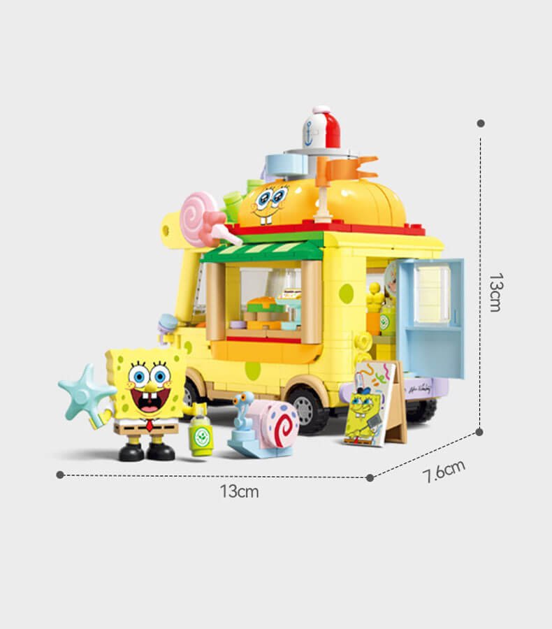 Sembo SpongeBob series bricks SpongeBob Burger Truck