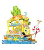 Sembo SpongeBob Colorful Street Scene Colorful Surf Shop