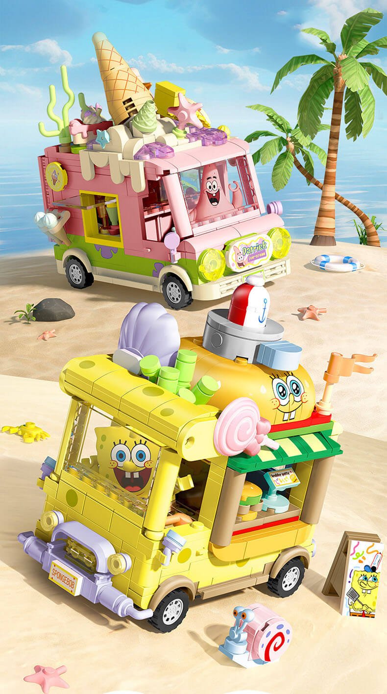 Sembo SpongeBob Ice Cream Burger Truck