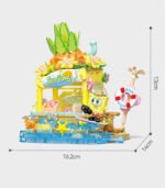 Sembo SpongeBob Colorful Street Scene