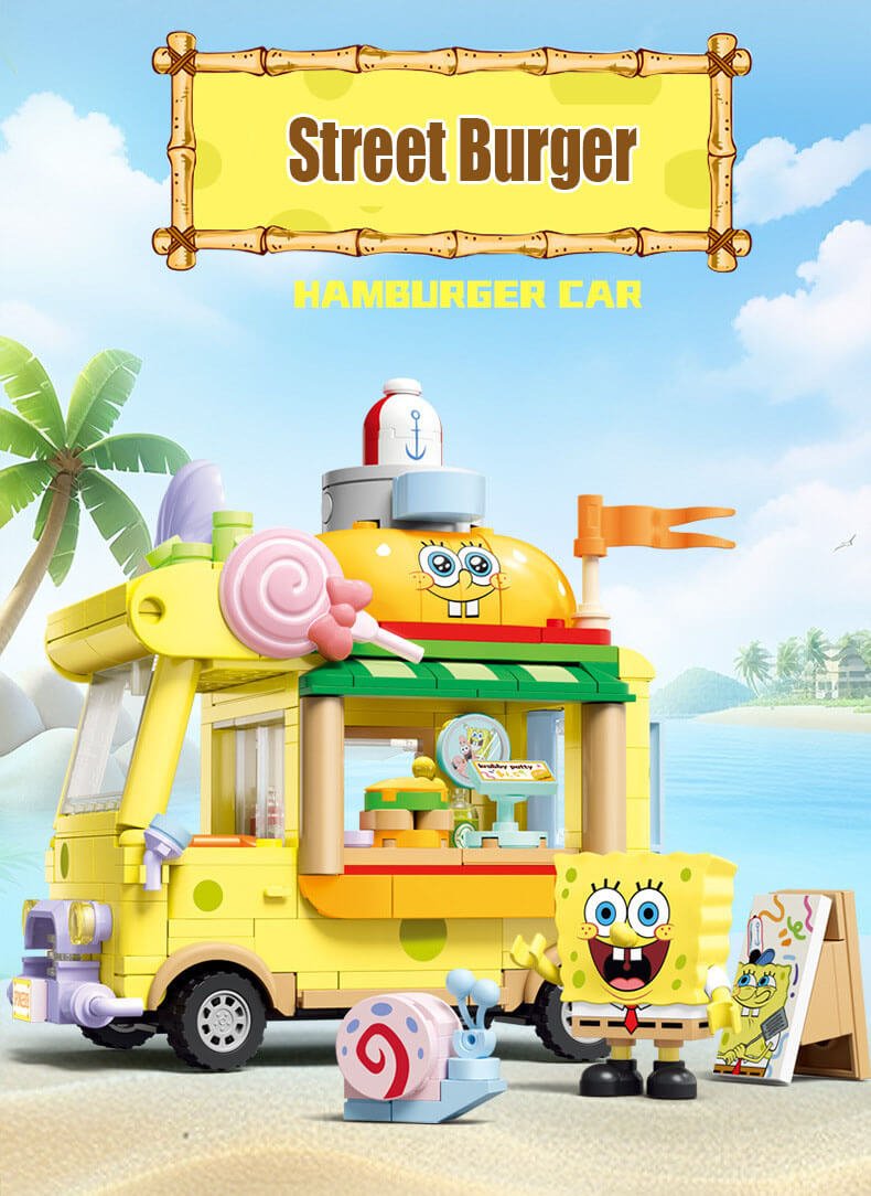 Sembo SpongeBob Ice Cream Burger Truck