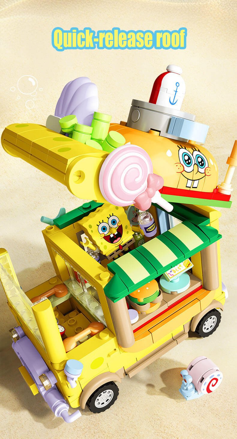 Sembo SpongeBob series bricks SpongeBob Burger Truck