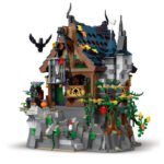 Medieval wizard hut building block set, educational assembly building block toys