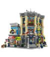 City Police Station and Donut Shop Street Scene Modular Building Block Set