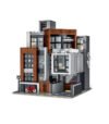 Modern Villa Building Block Model with lights