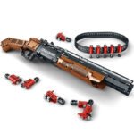 Reobrix 77028 Military Building Blocks MOC Double Barrel Shotgun Gun Toy