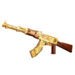 DK TEC CREATORS 2005 Gold AK47 building block set 1548 pieces | Rifle Toy