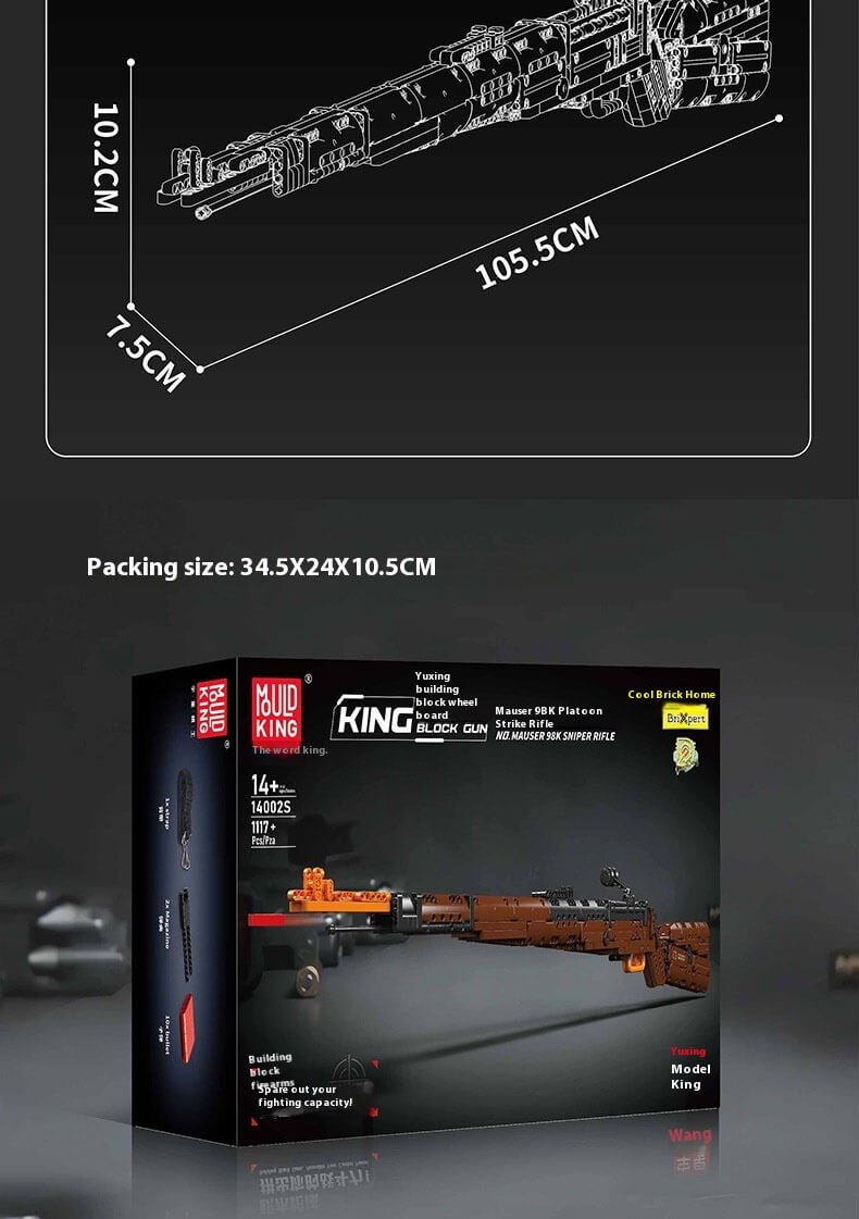 MouldKing 14002S Mauser 98K Sniper Rifle