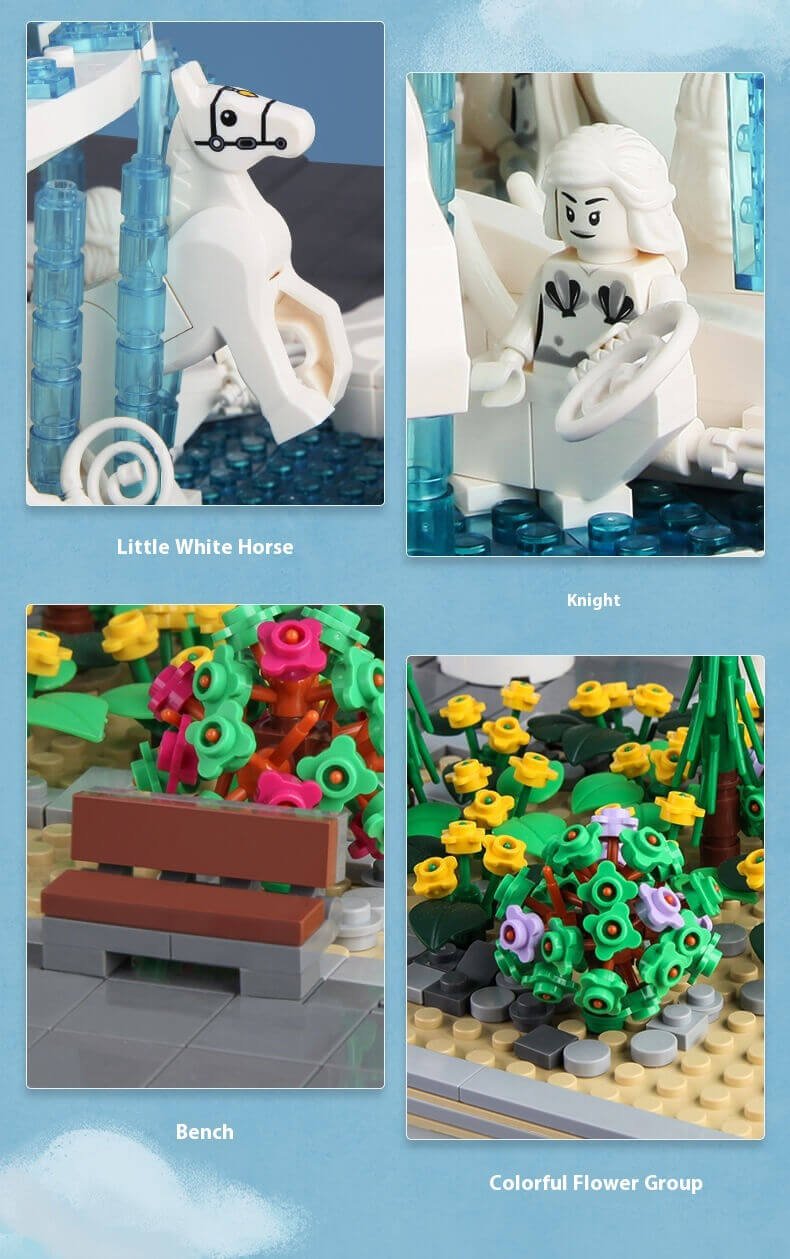 Modular City Building Block Set with Lights