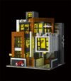Modern Villa Building Block Model with lights