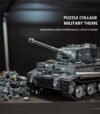 12GO 97008 German WWII Tiger Heavy Tank (Gray Version)