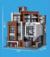 Modern Villa Building Block Model with lights