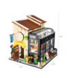 Cat Bookstore Building Blocks Toy Set with led lights