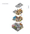 City Police Station and Donut Shop Street Scene Modular Building Block Set