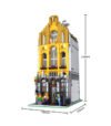 Ice cream shop building block toy set with lights