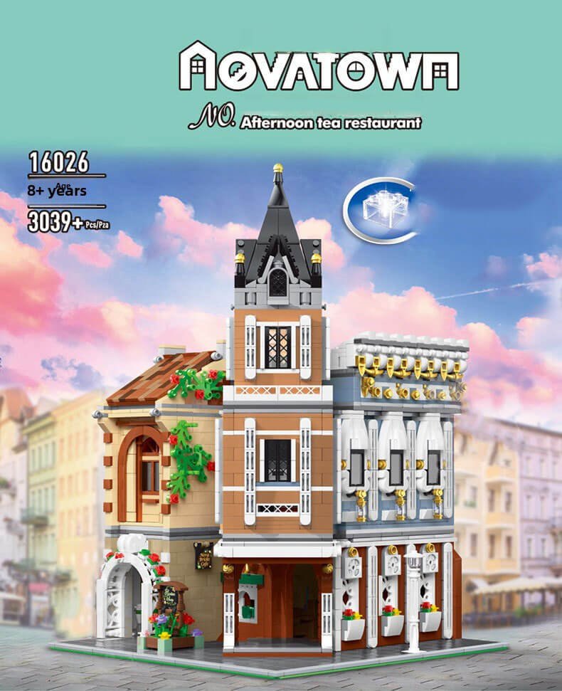 Afternoon tea leisure restaurant building block toys