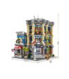 City Police Station and Donut Shop Street Scene Modular Building Block Set