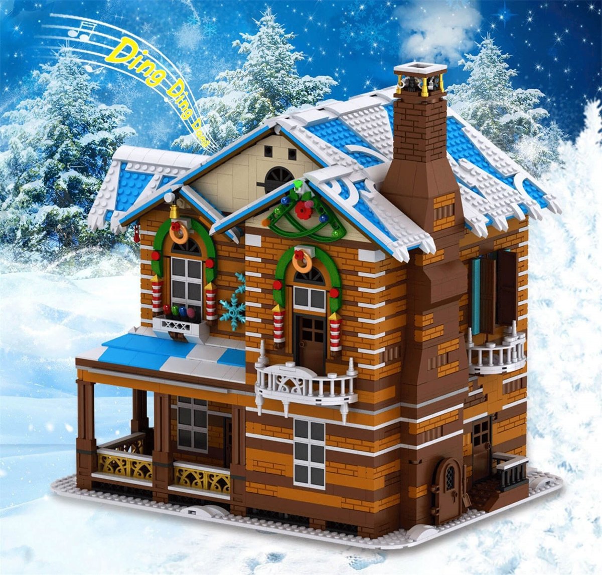 Christmas House Bricks Toy