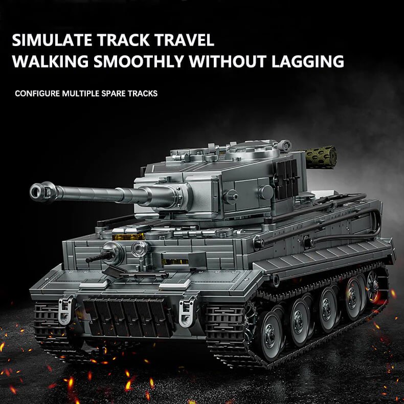12GO 97008 German WWII Tiger Heavy Tank (Gray Version)